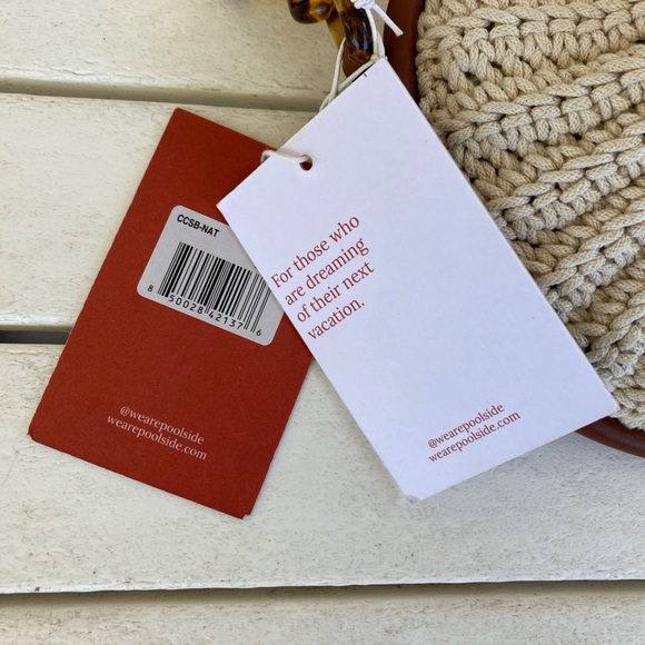 Poolside Woven Crossbody Bag Spring Summer Purse Beach - Picture 2 of 3